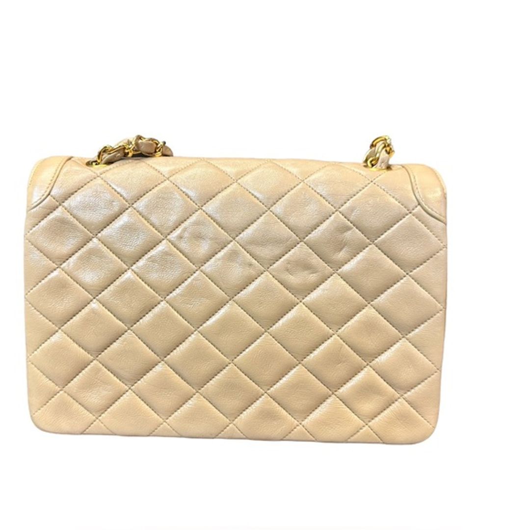 Chanel Gold Diana Lambskin Leather Crossbody Bag