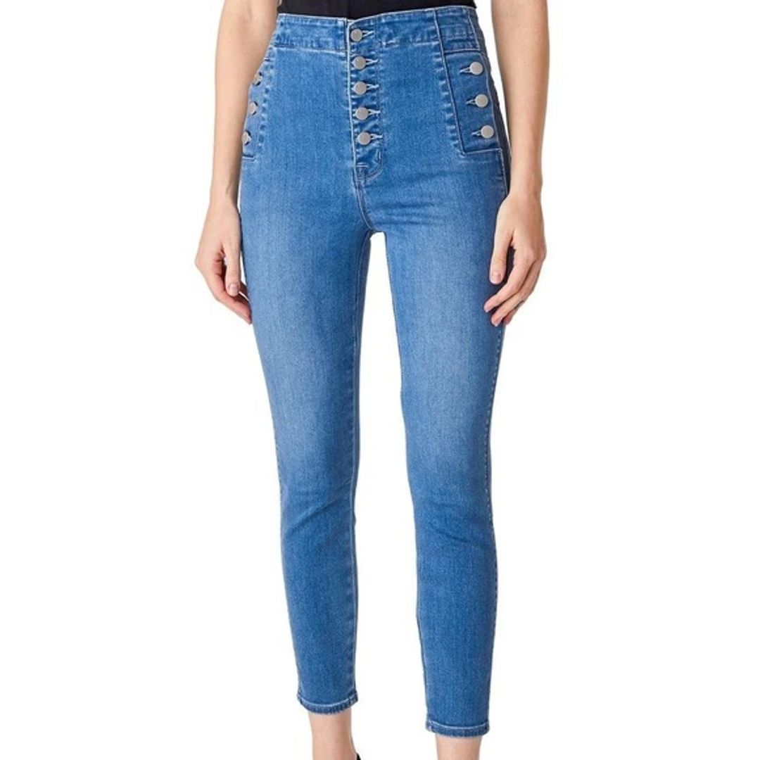 J Brand Natasha Sky High Crop Skinny Jeans