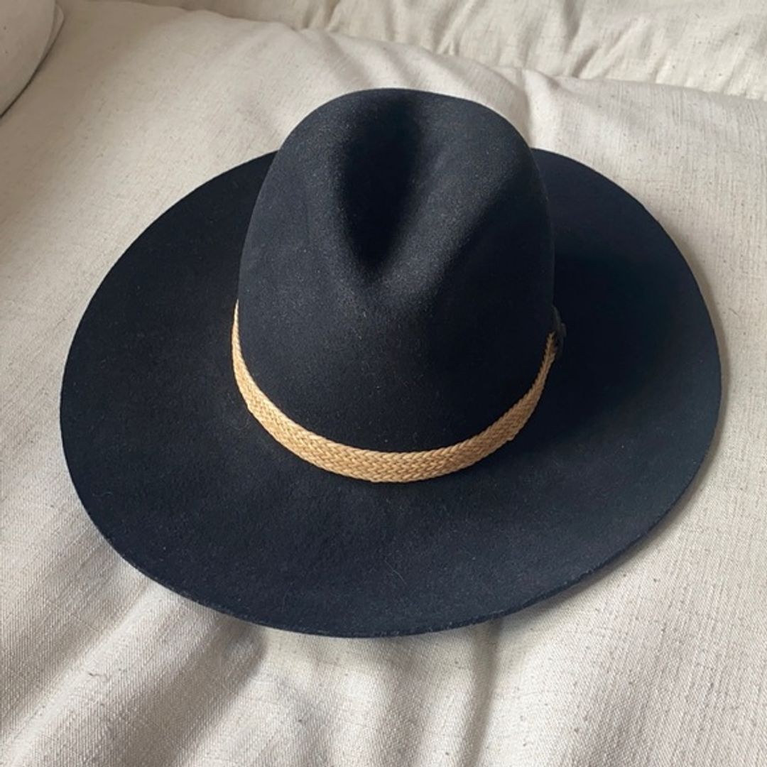 Wide Brim Rag & Bone Fedora: Small