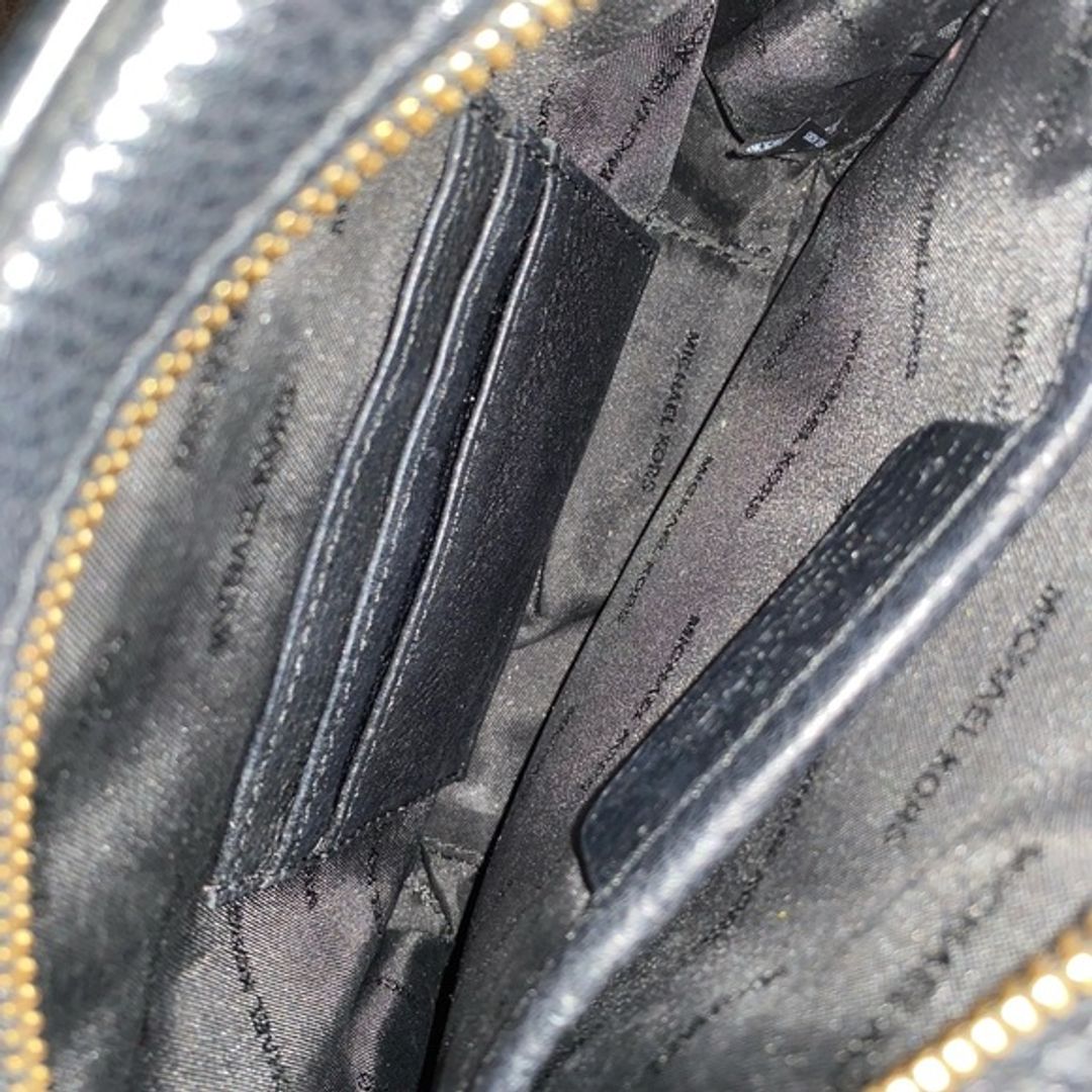 Michael Kors Black Studded Leather Crossbody Bag