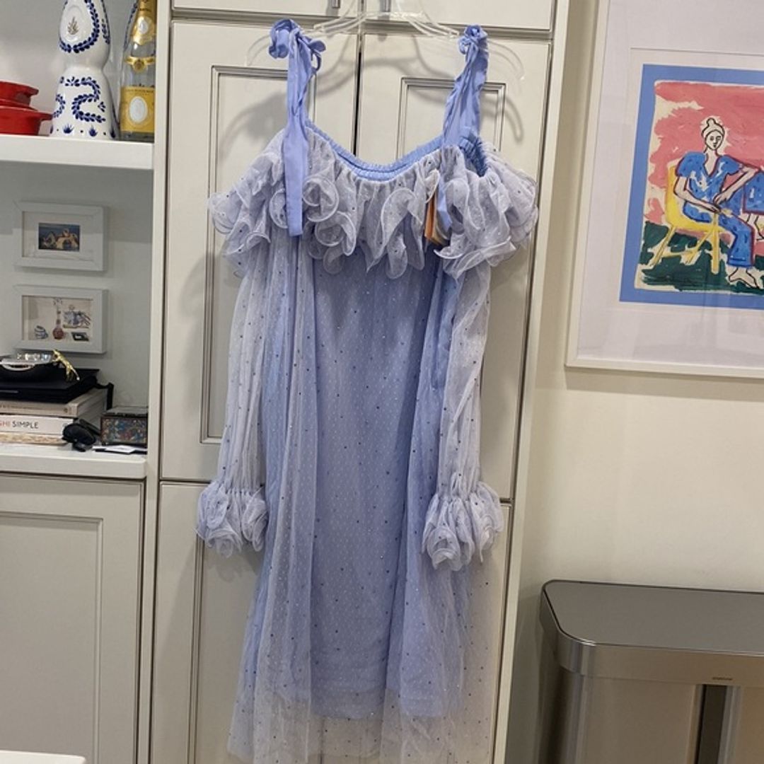 NWT Stine Goya Off-the-Shoulder Gown with Crystals