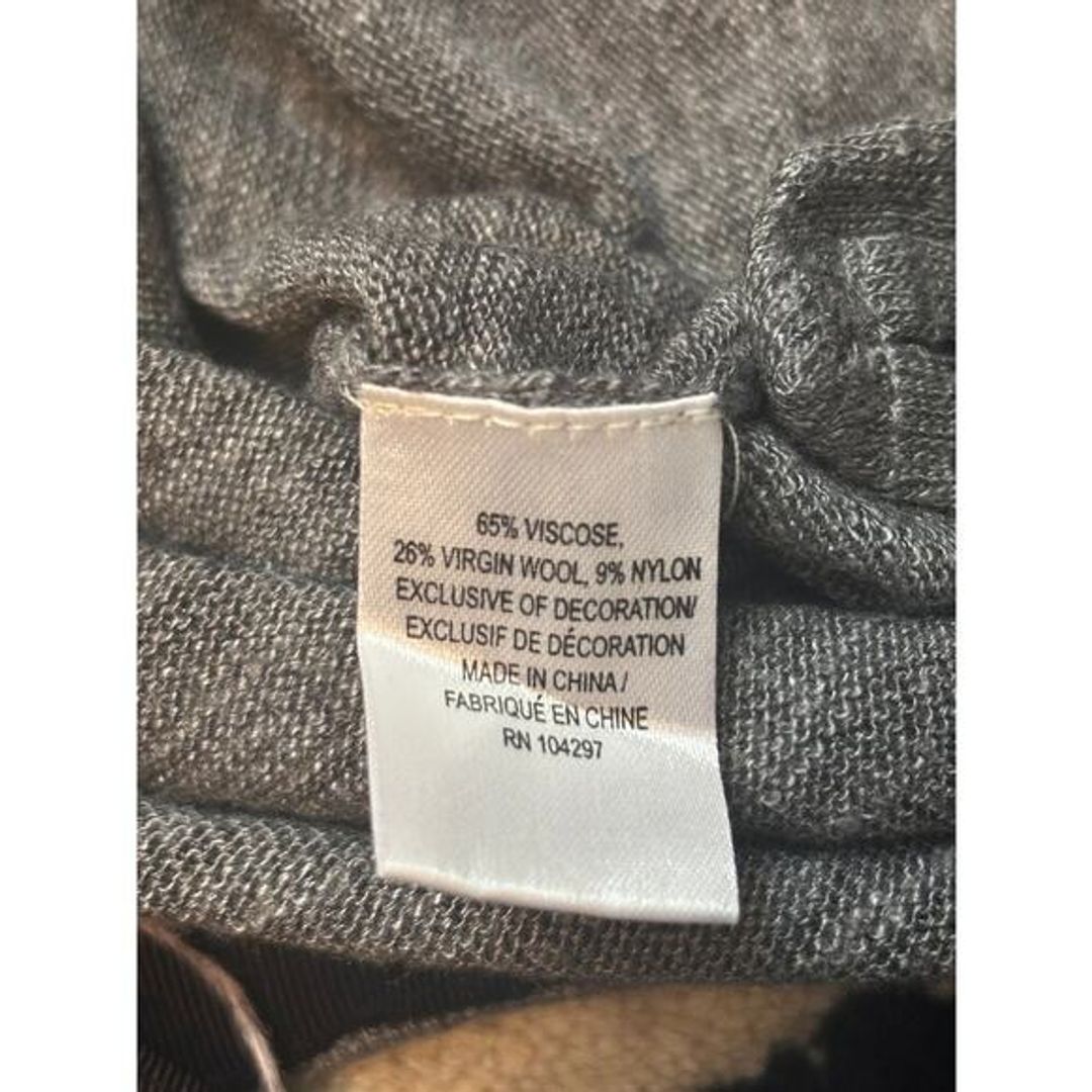 Milly Grey Sweater with Feather Trim