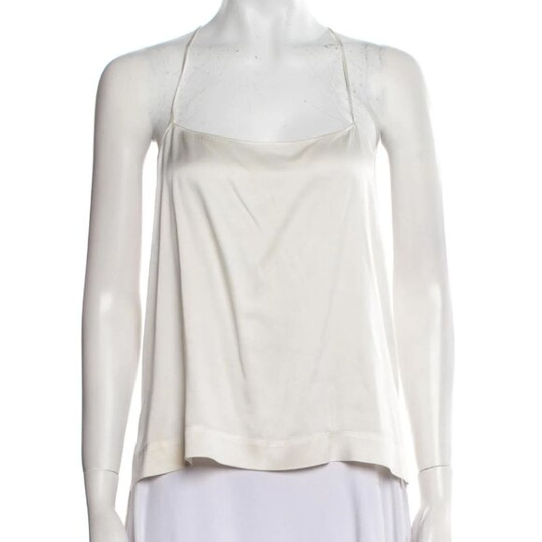 Helmut Lang Silk Square Neckline Blouse - Size M