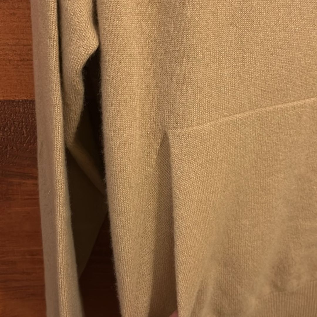 Seven Gauge Beige Cashmere Hoodie