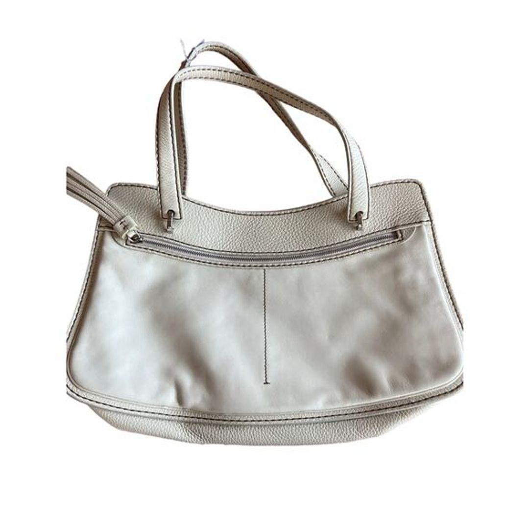 Tod's Handbag Cream Pebbled Leather Shoulder Bag