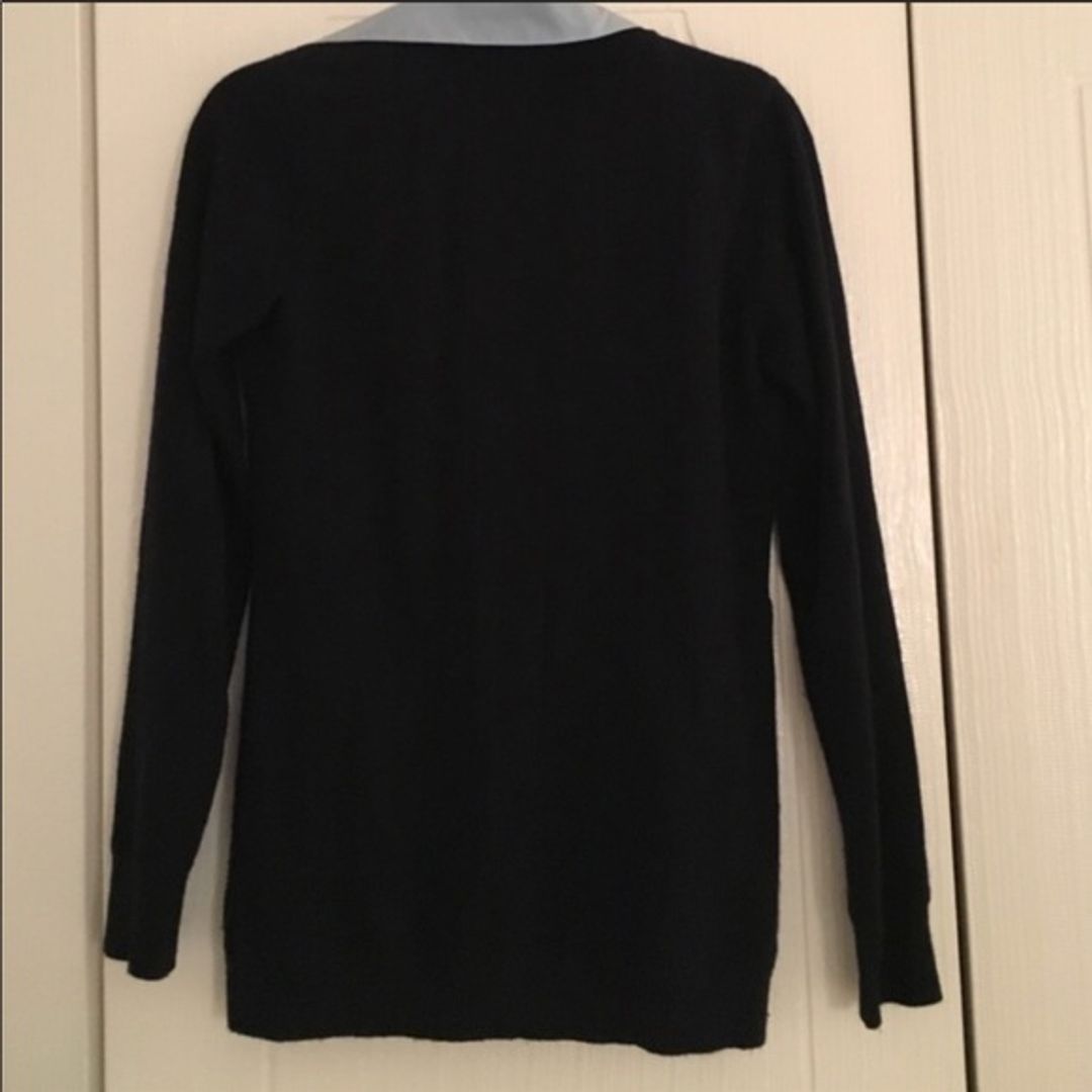 Vince 100% Cashmere Sweater with Button Down Collar and Pockets