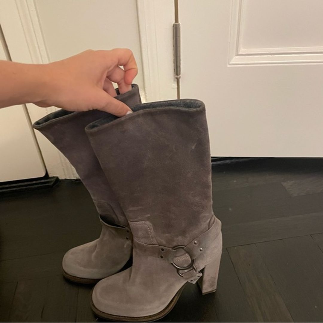 Brunello Cucinelli Suede Heeled Boots