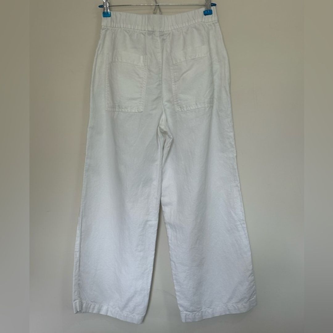 Gap White Wide Leg Pants High-Waisted