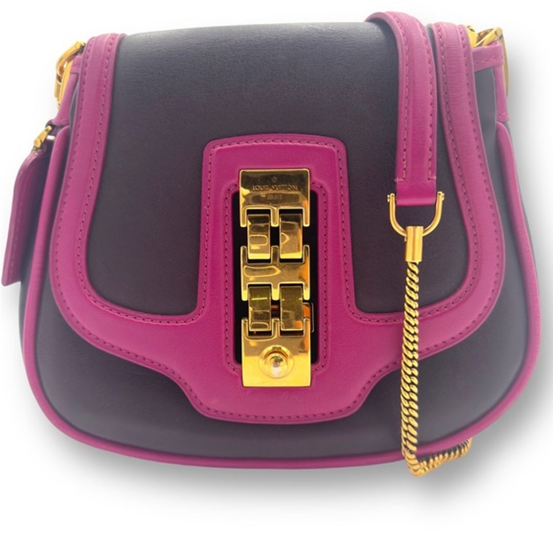 Louis Vuitton Art Deco SS12 Runway All Leather Crossbody Bag - New With Tags (NWT) or Excellent Condition Currently Available: One Size.