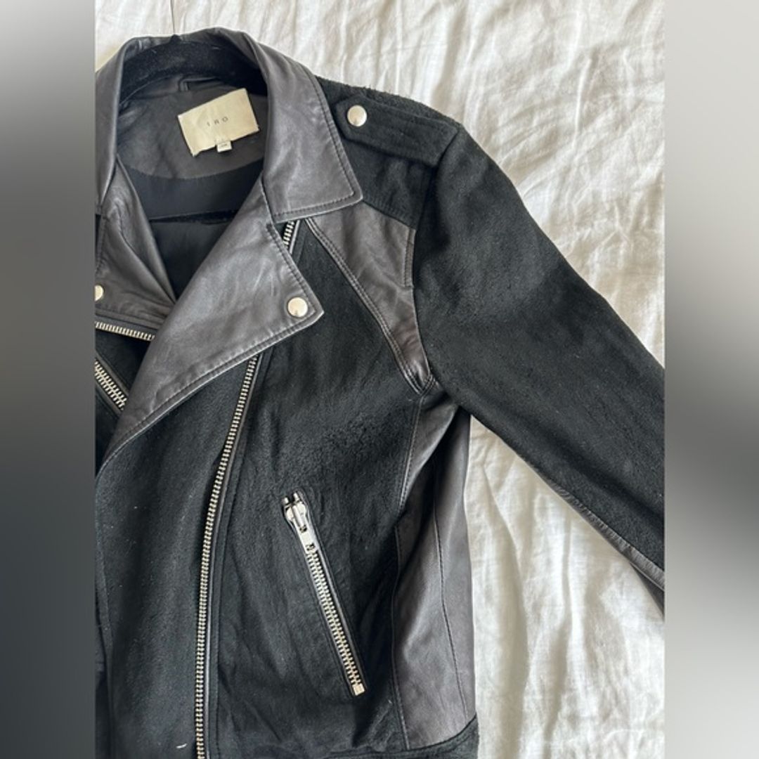 IRO suede and leather jacket