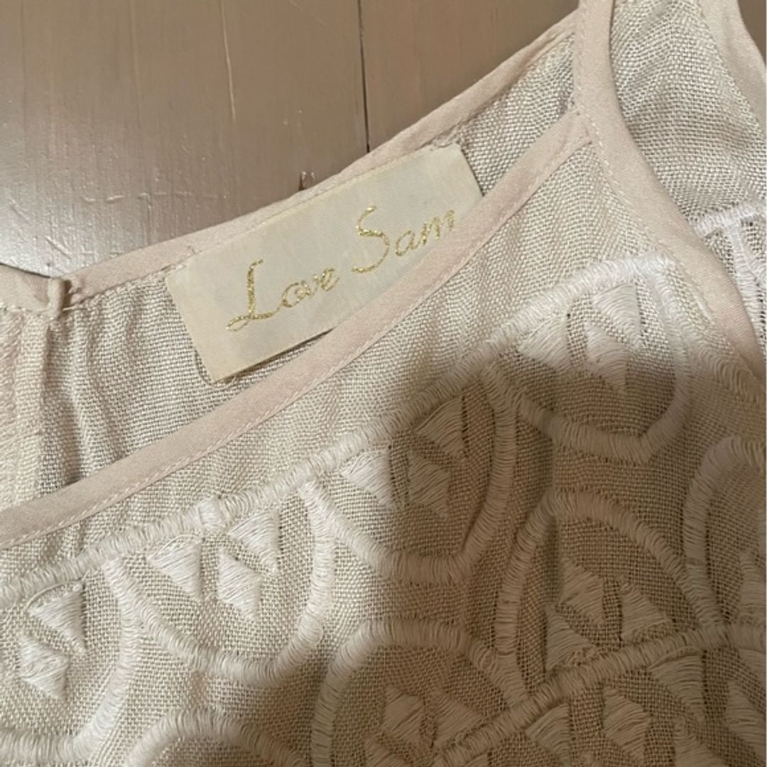 Love Sam Embroidered Detail Flowy Tank