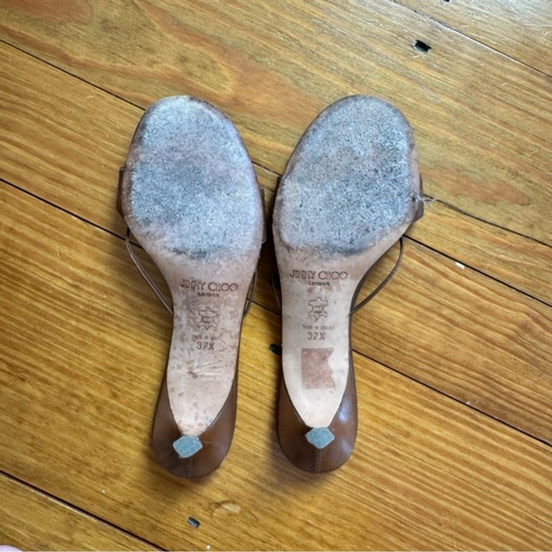 Jimmy Choo Brown Leather Women's Sandals