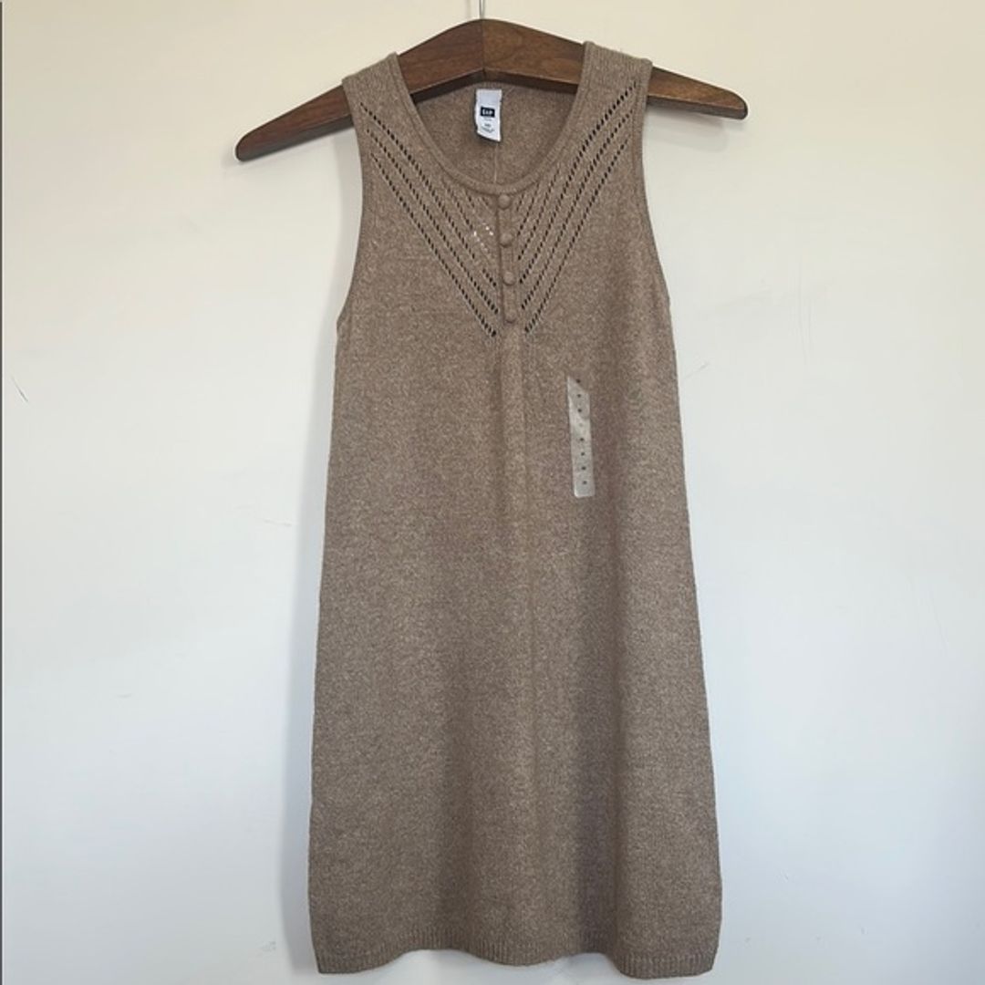 GAP Tan Sleeveless Knit Dress