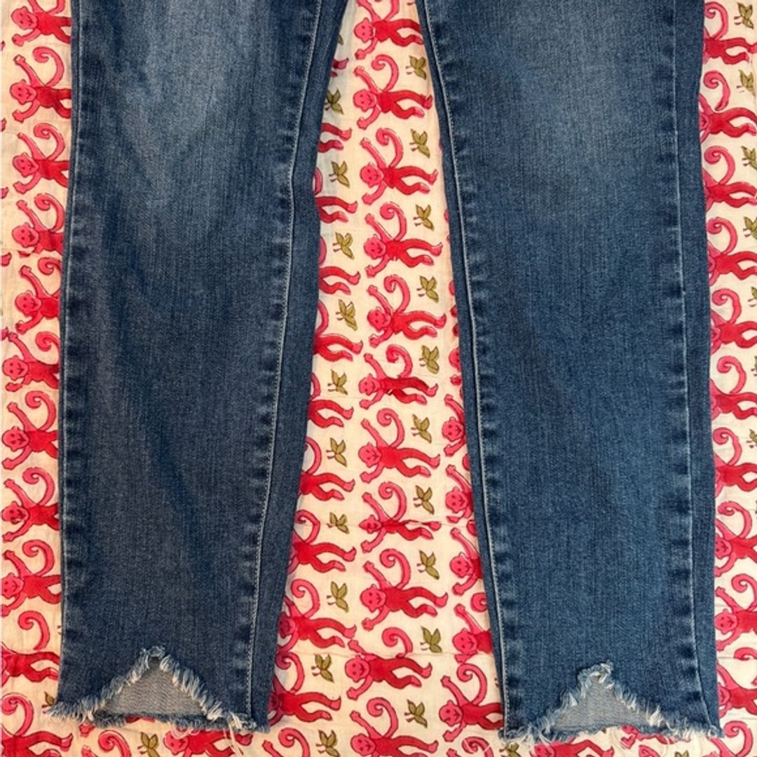 Paige Jeans Dark Wash Frayed Hem