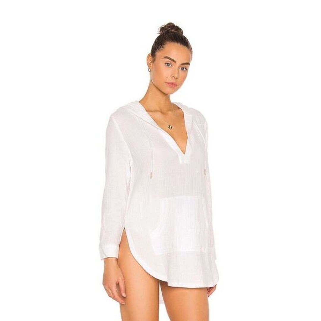 L*SPACE White Caswell Tunic size Small!