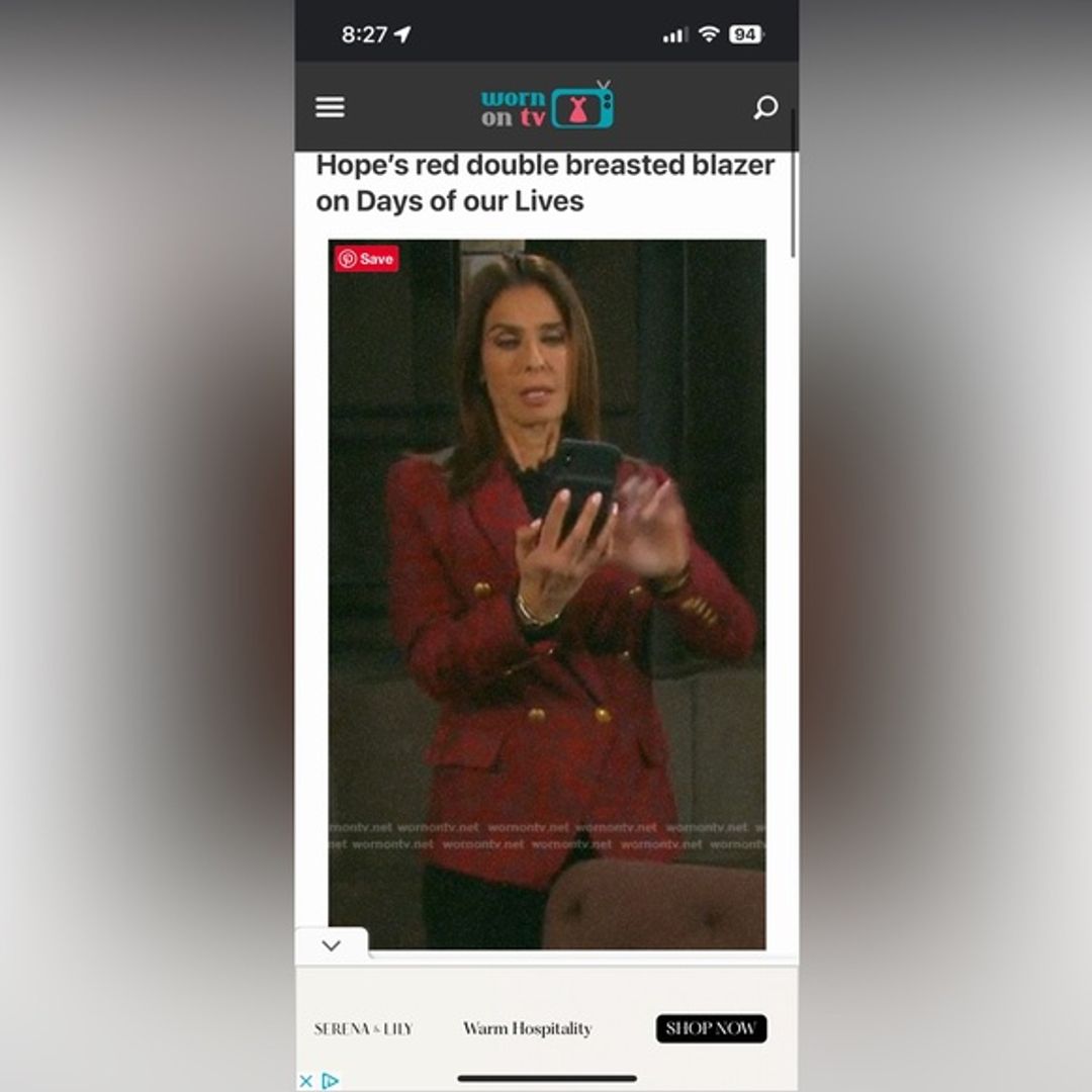 L'Agence Kenzie Double Breasted Blazer