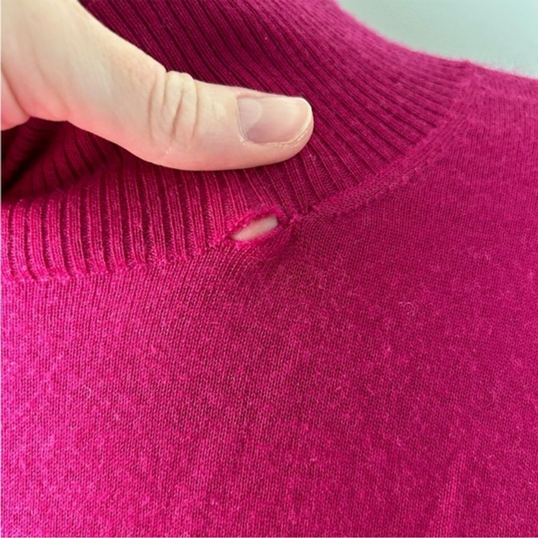Gucci Fuchsia Short Sleeve Cashmere Sweater