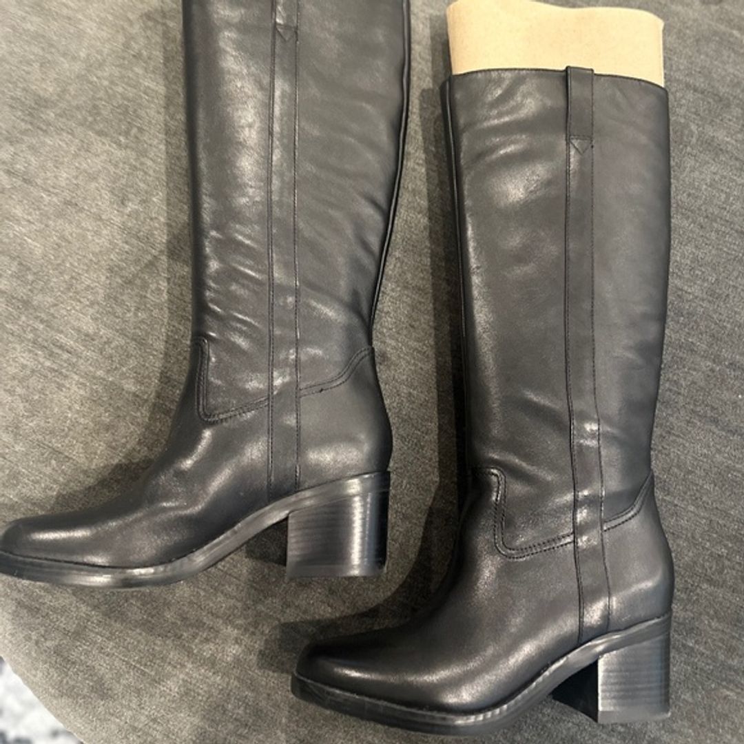 NWT Marc Fisher Kizzia Block Heel Dress Riding Boots