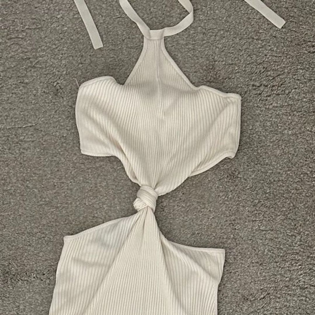 CAMERON KNIT DRESS - OFF WHITE