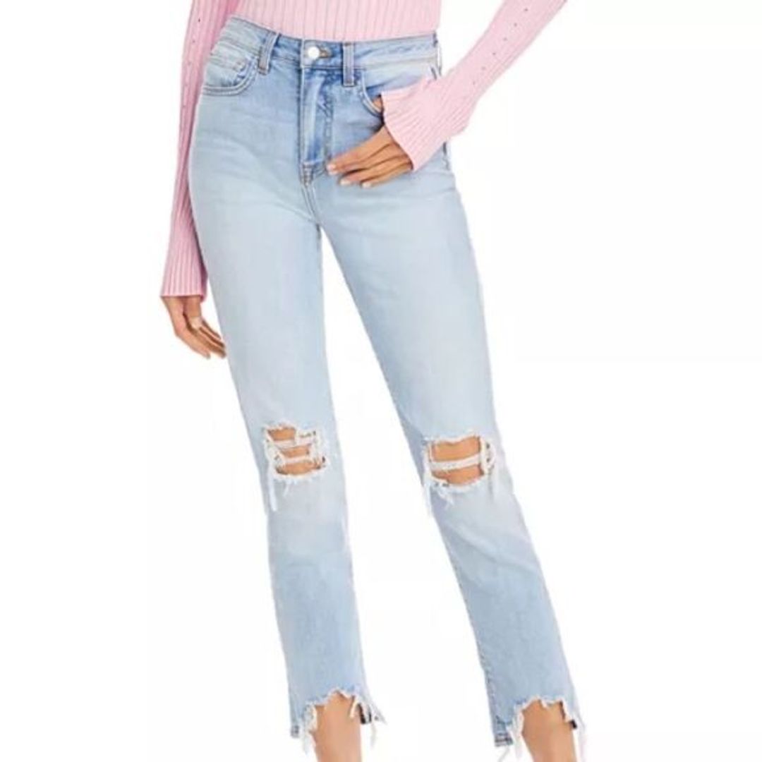 L'Agence Ripped Jeans in Classic Braise Size 25!