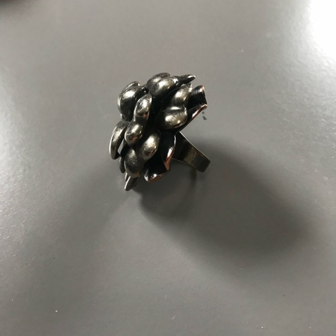 Intermix Metal Flower Statement Ring