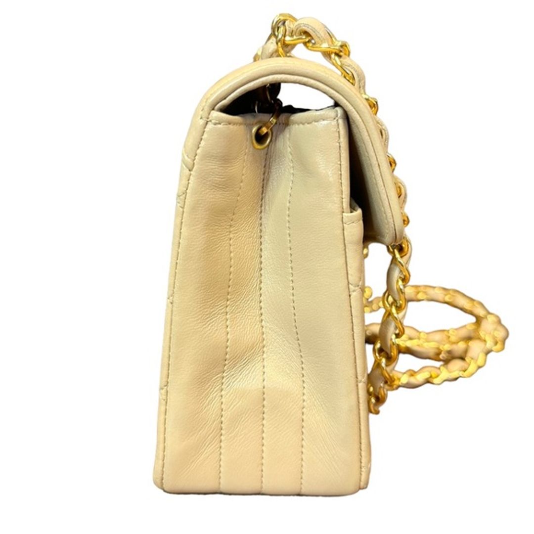 Chanel Gold Diana Lambskin Leather Crossbody Bag