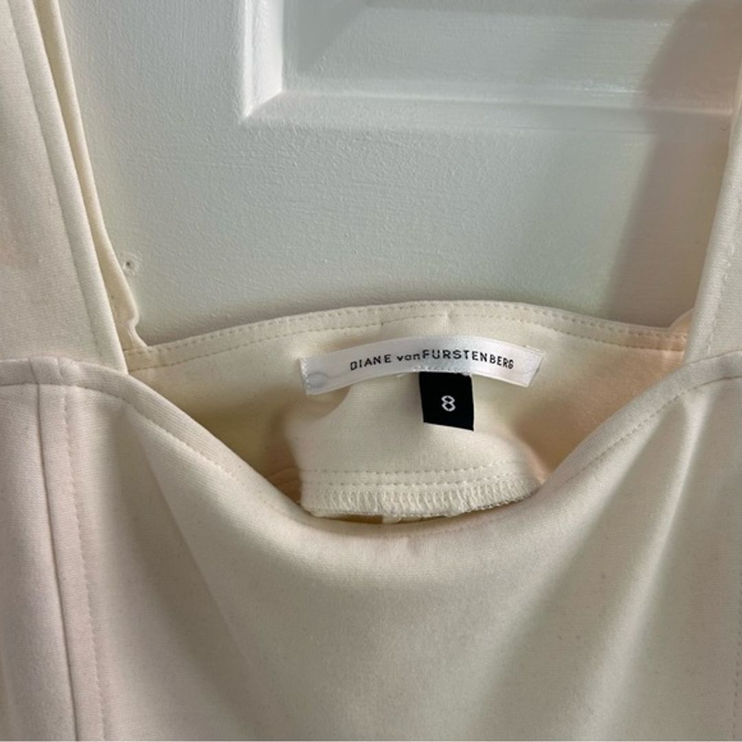 Diane von Furstenberg DVF Cream Mini Dress