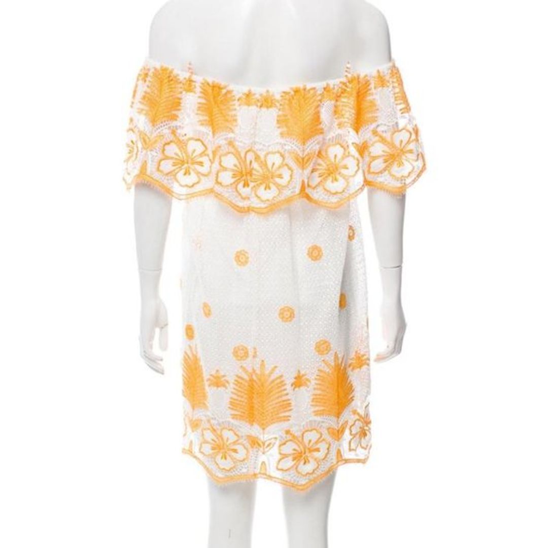 Miguelina Boho Chic Crochet Lace Off-Shoulder Dress