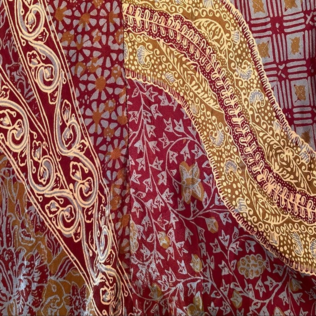 Poupette St Barth Vintage Silk Printed Tunic