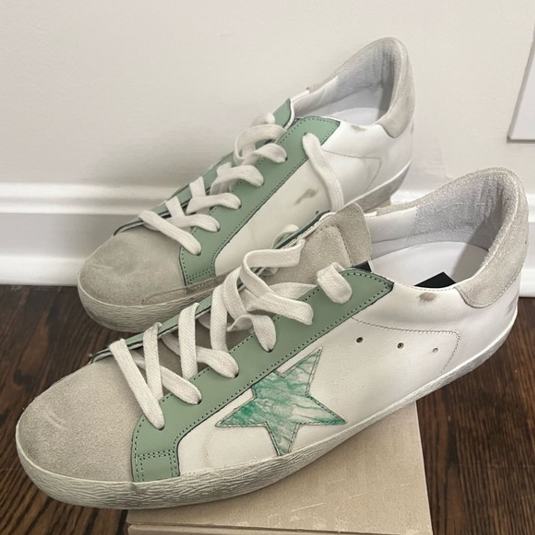 Marble Super Star Sneakers in Mint