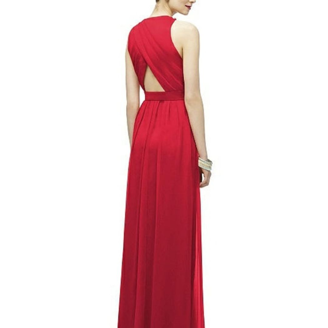 Lela Rose Crimson Red Bridesmaid Dress