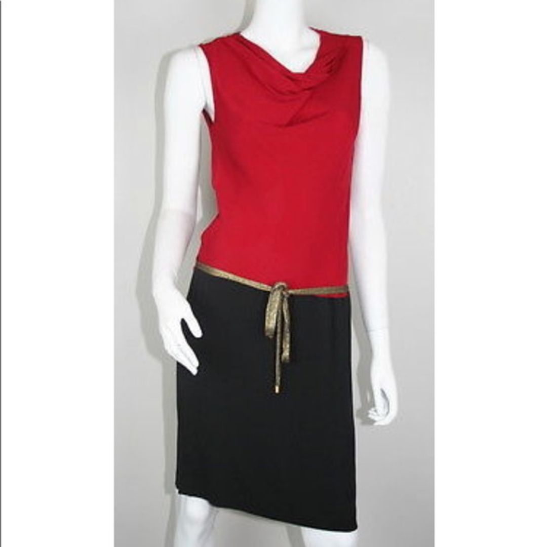 Diane von Furstenberg DVF Red Combo Dress