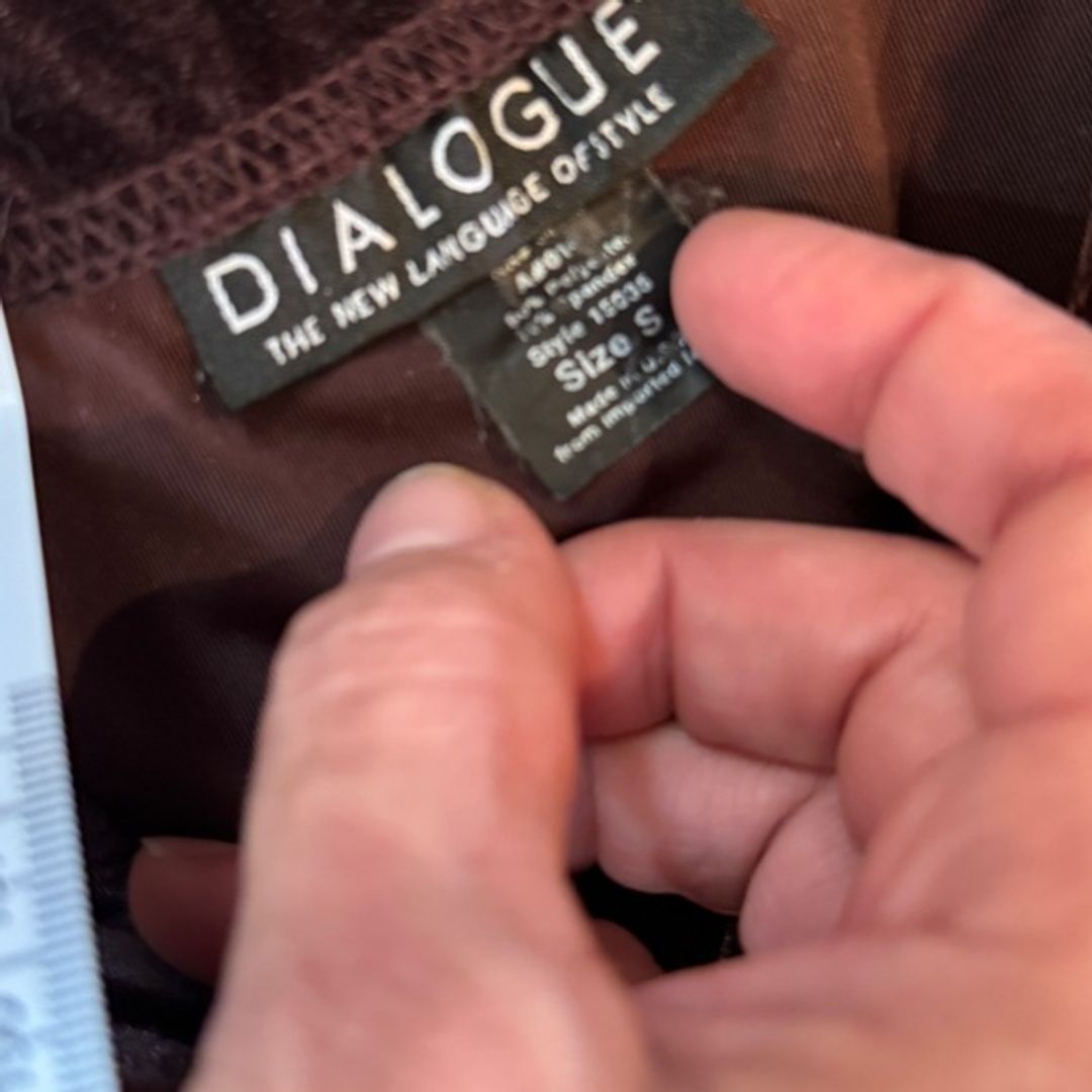 Velvet Chocolate Brown Skirt