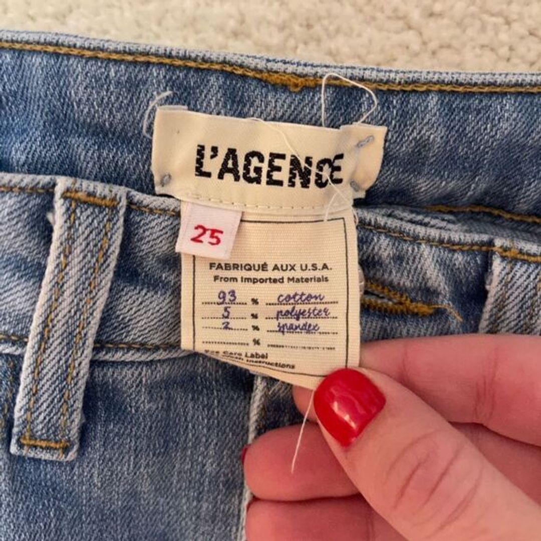 L'Agence Ripped Jeans in Classic Braise Size 25!