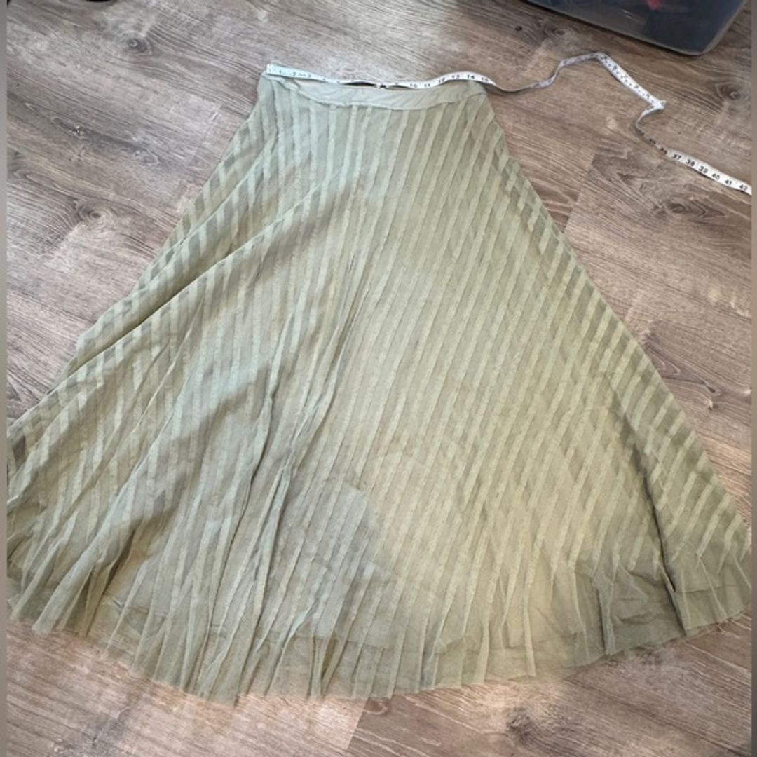 VTG Worth Green A-Line Skirt (Size 6)