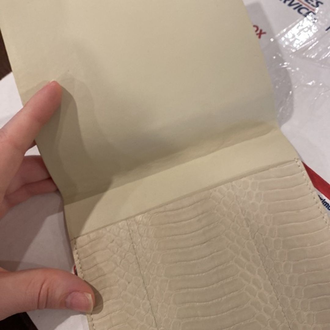 Saint Laurent Leather Envelope Pouch with Textured Leather