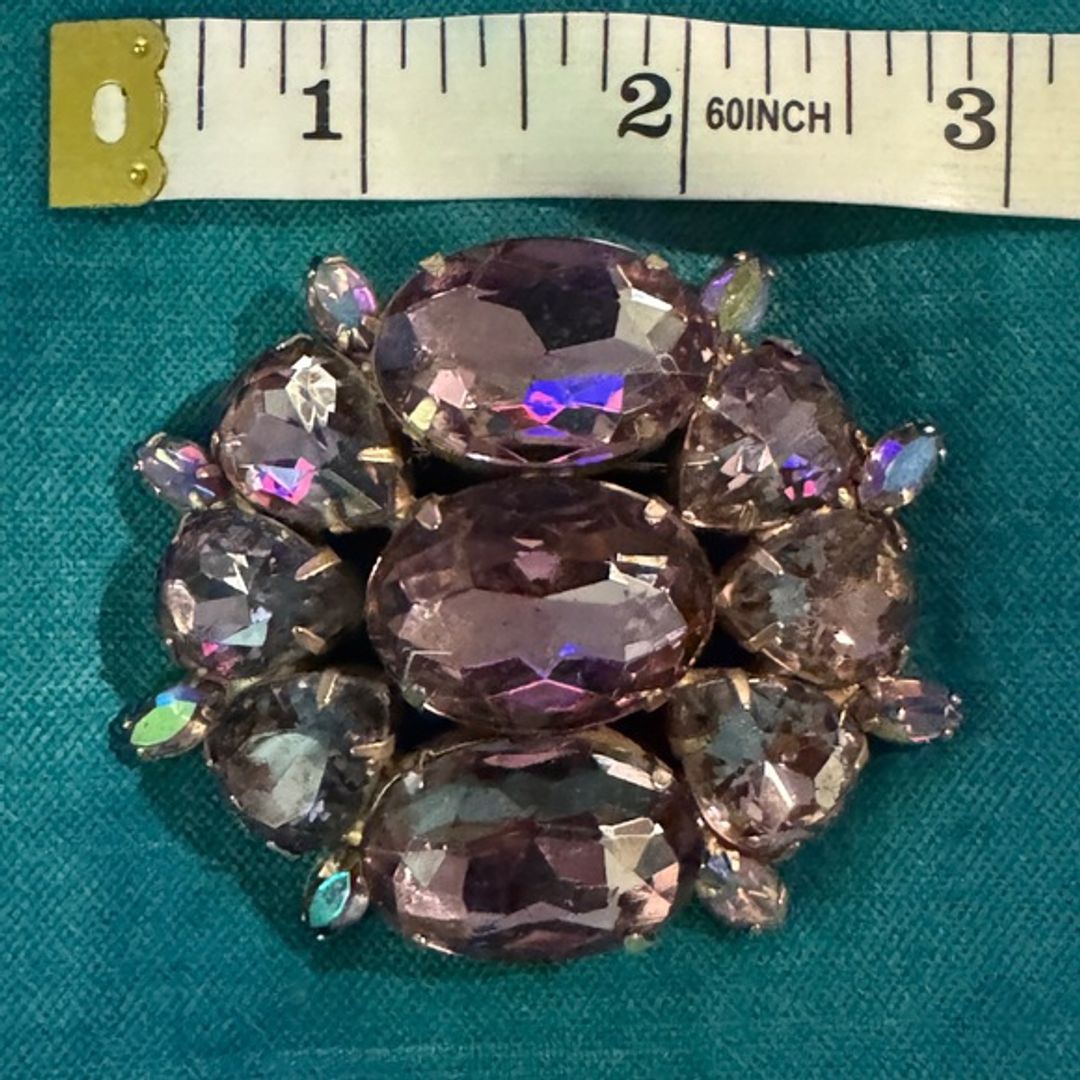 VTG Crystal Brooch