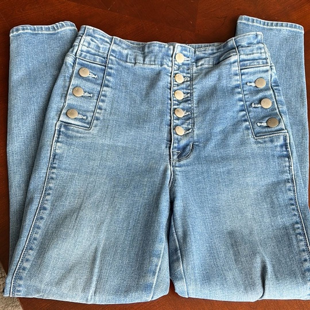 J Brand Natasha Sky High Crop Skinny Jeans