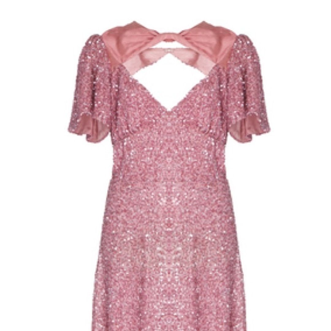 Pink Sparkly Midi Dress Dress Resort 2020 #4