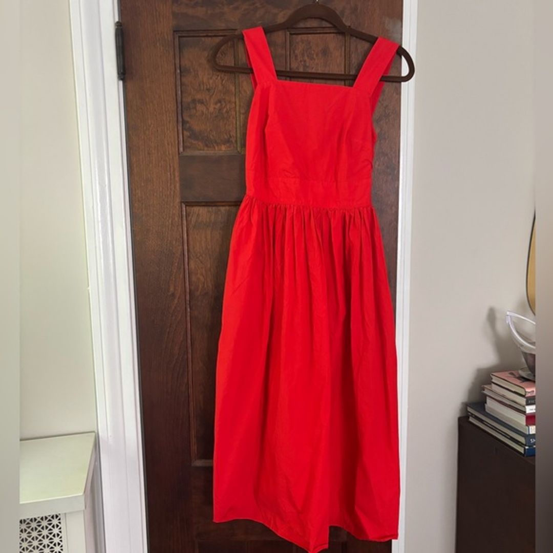 Women's Red Shoulder-strap Dress