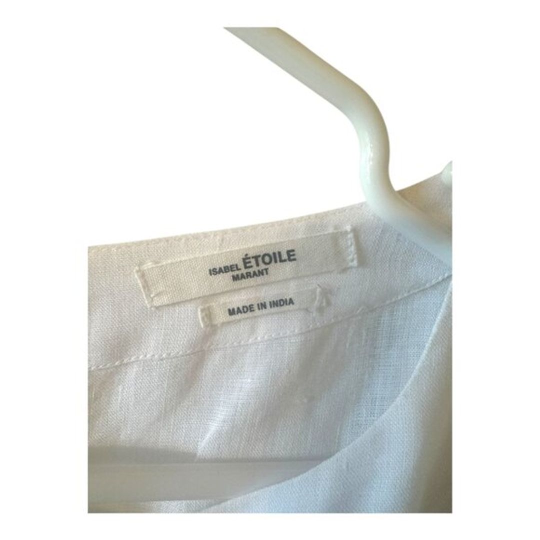 Isabel Marant Etoile Delicia Linen Ruffle Tiered Mini Dress