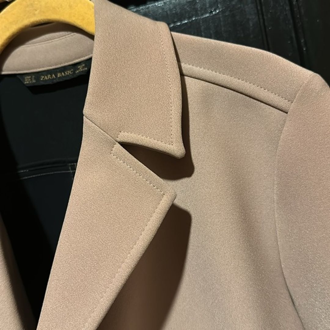 Zara Double Breasted Cropped Jacket #8