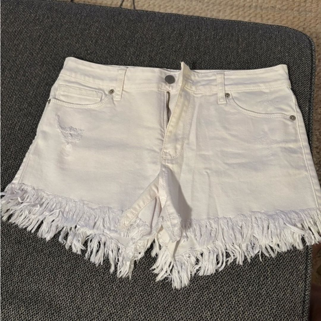 Just USA White Denim Shorts