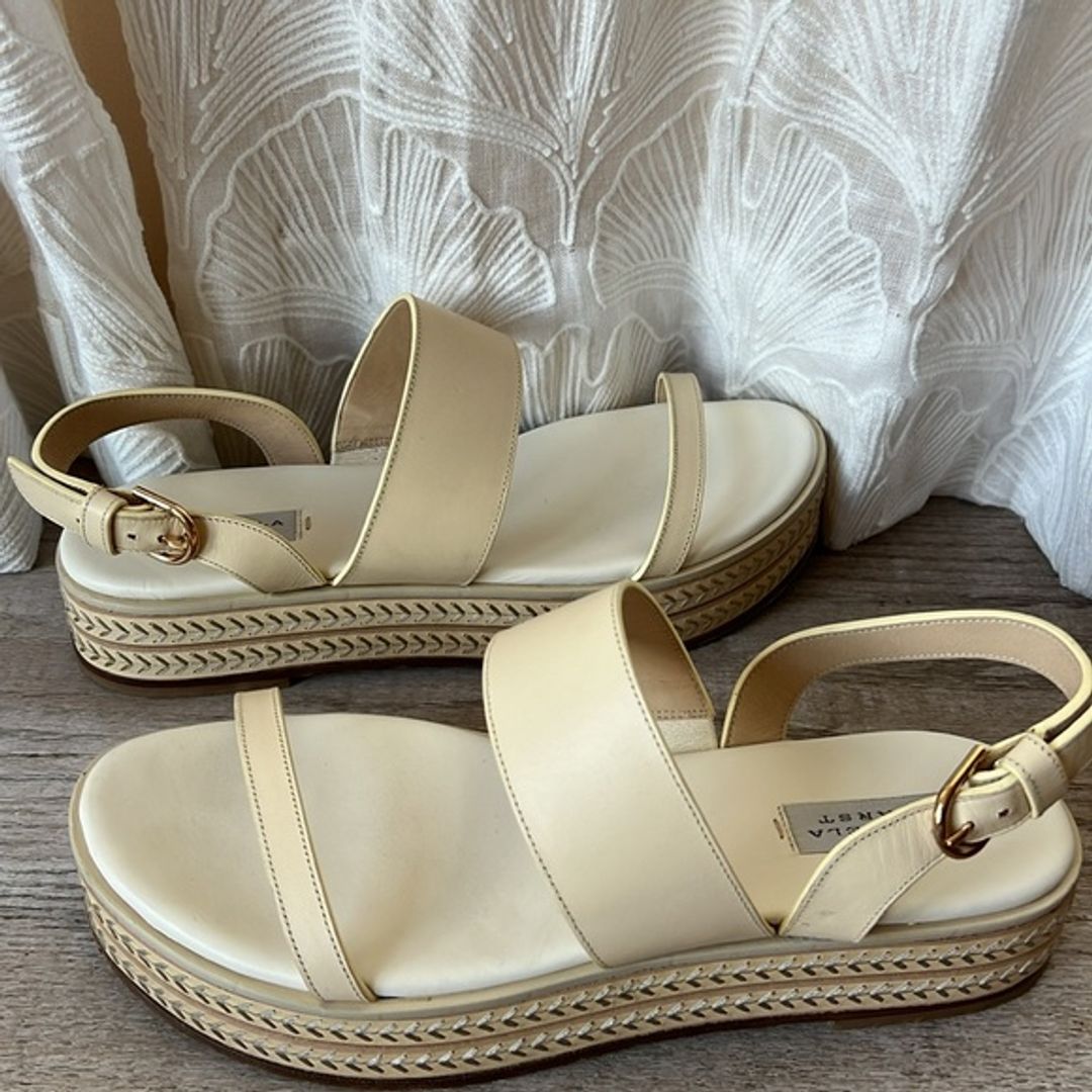 Gabriela Hearst Cream Leather Espadrilles