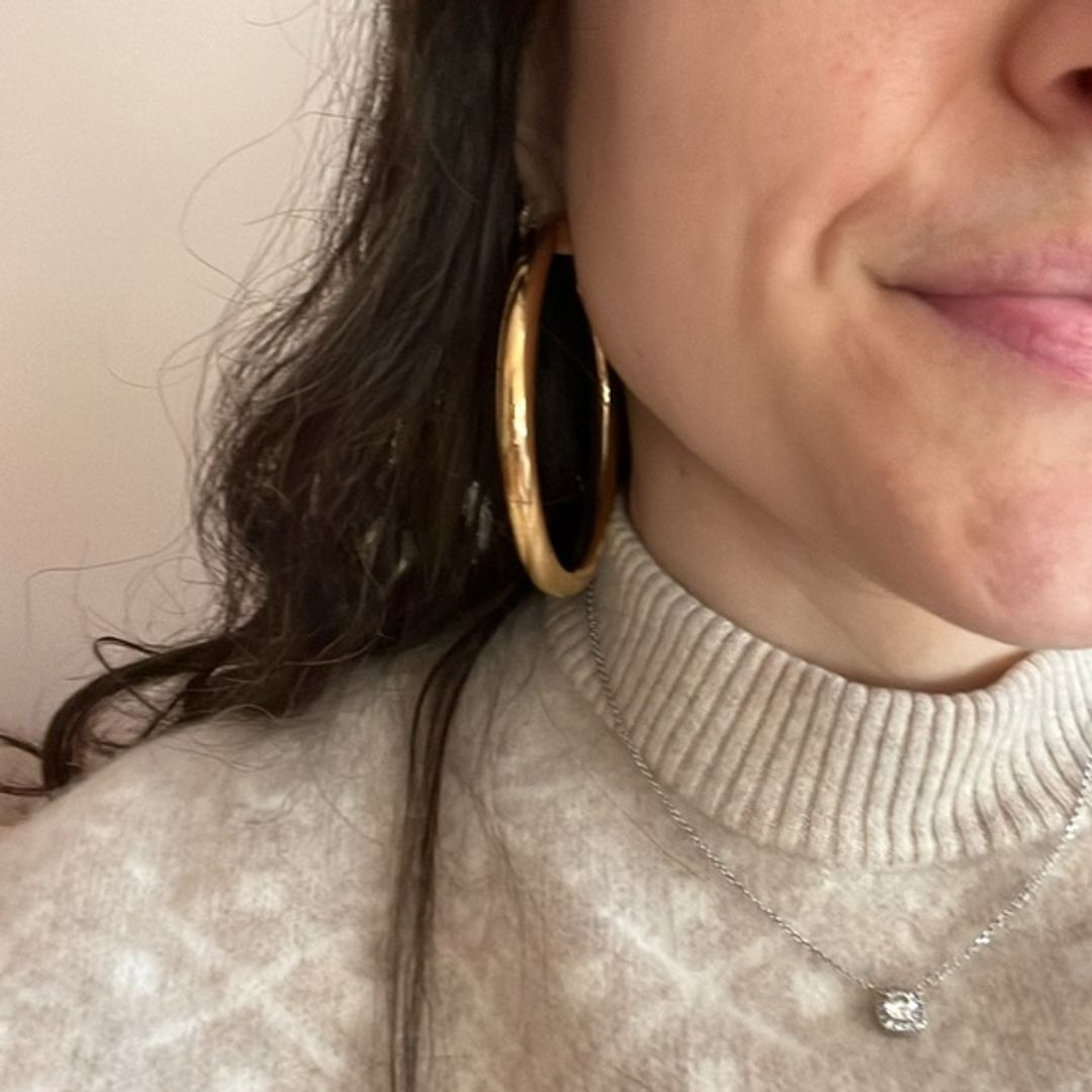 Jennifer Fisher Samira Gold Hoops 3"