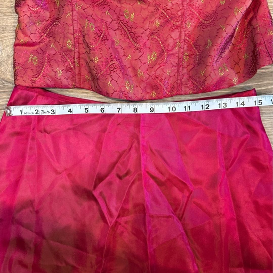 Vintage Corset Top 2-Piece Dress