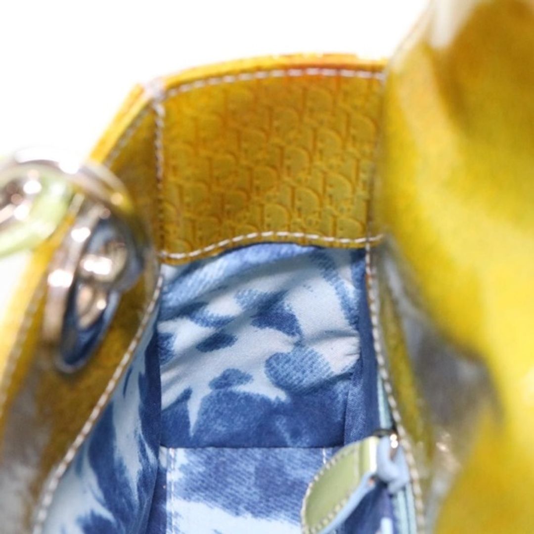 Dior Christian Dior Lady Dior Patent Leather Trotter Embossed Bag with Strap and Card