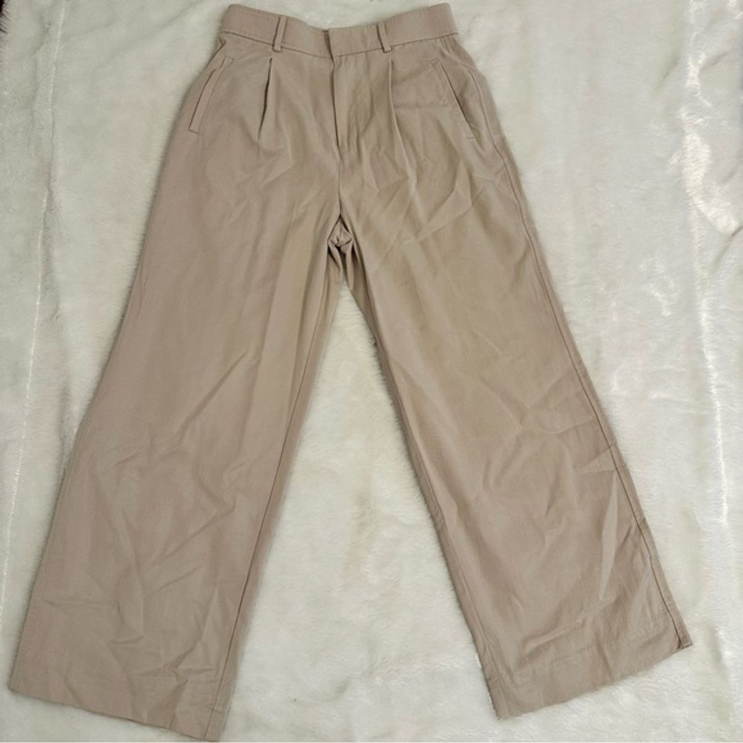 Everlane Way High Drape Pants Sandstone beige size 8