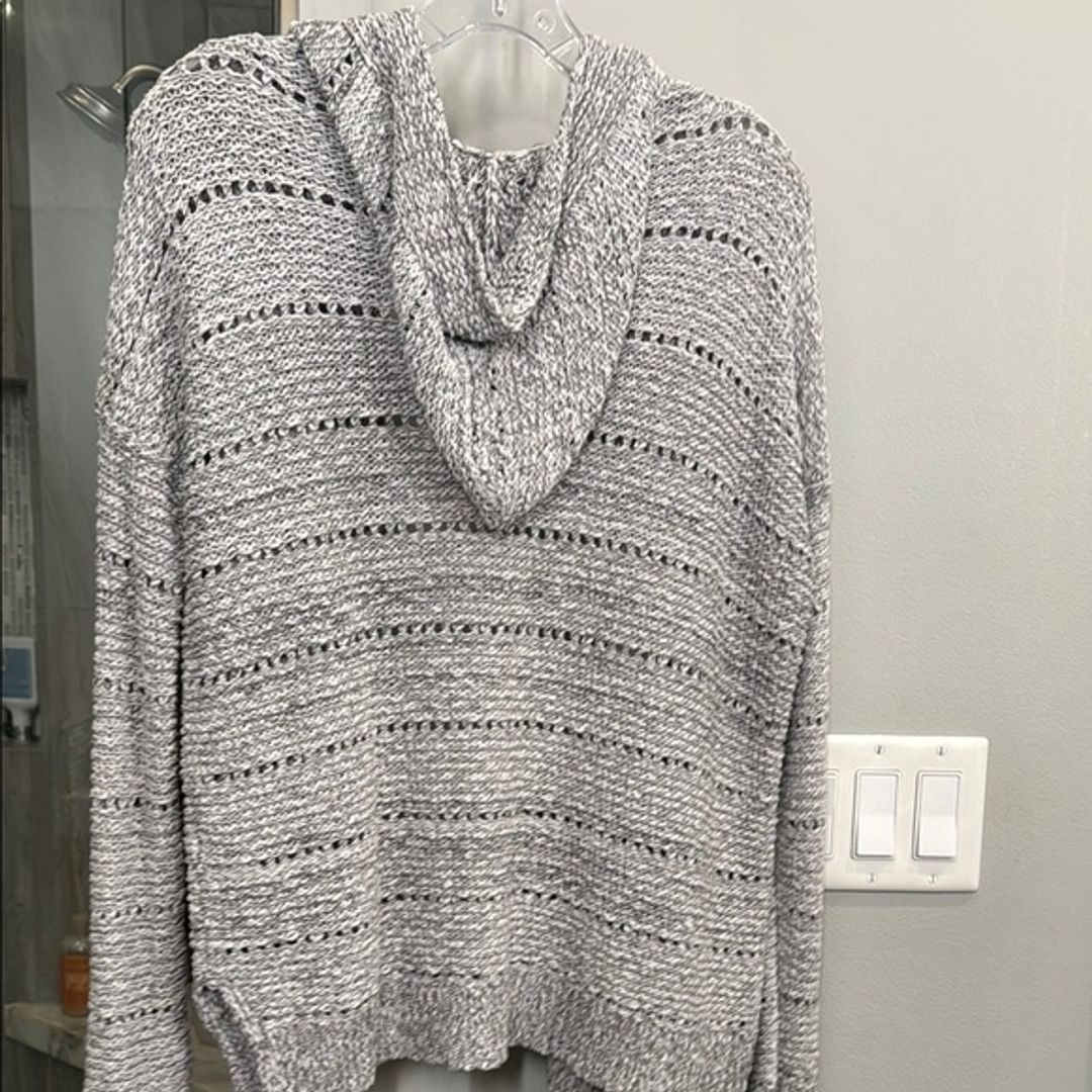 Abercrombie Kids Gray Knit Cardigan Sweater