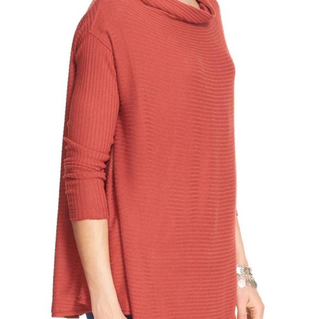 Free People Lover Rib Split Back Pullover